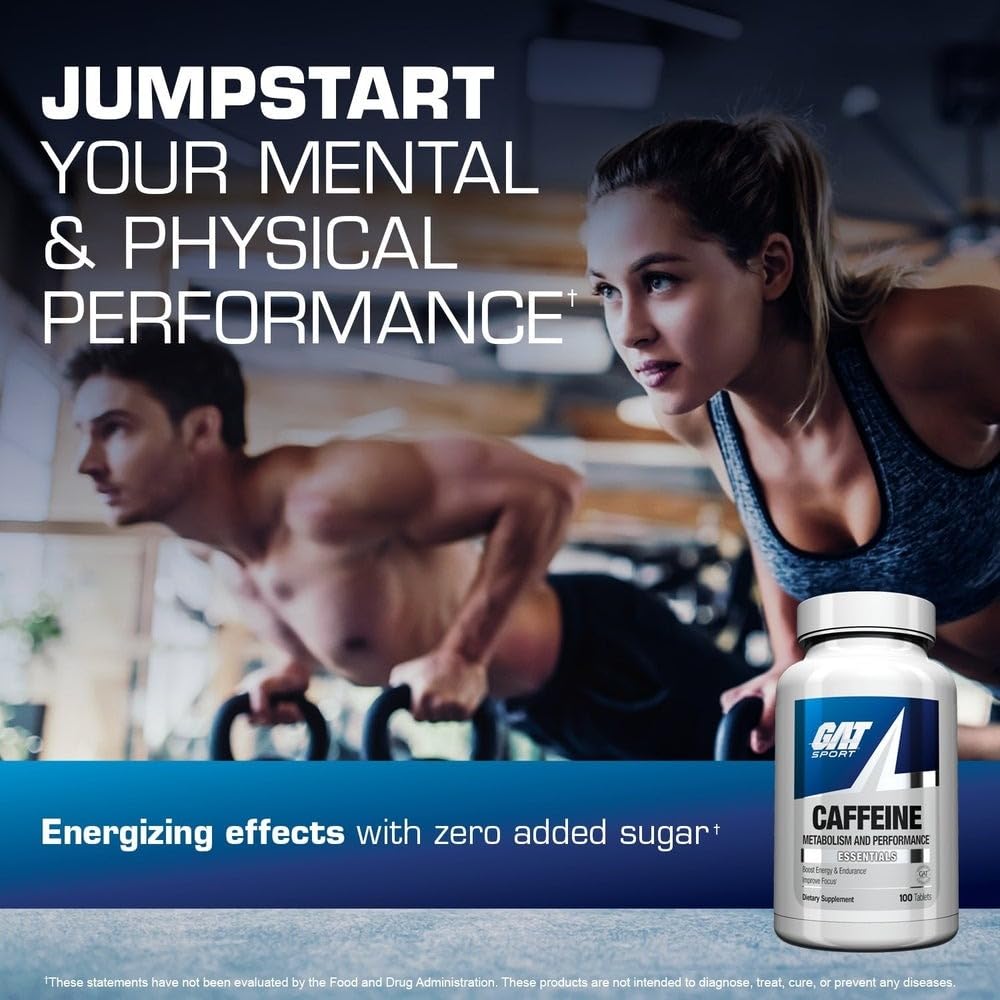 GAT SPORT Essentials Caffeine Metabolism and Performance Tablet, 100 Tablets
