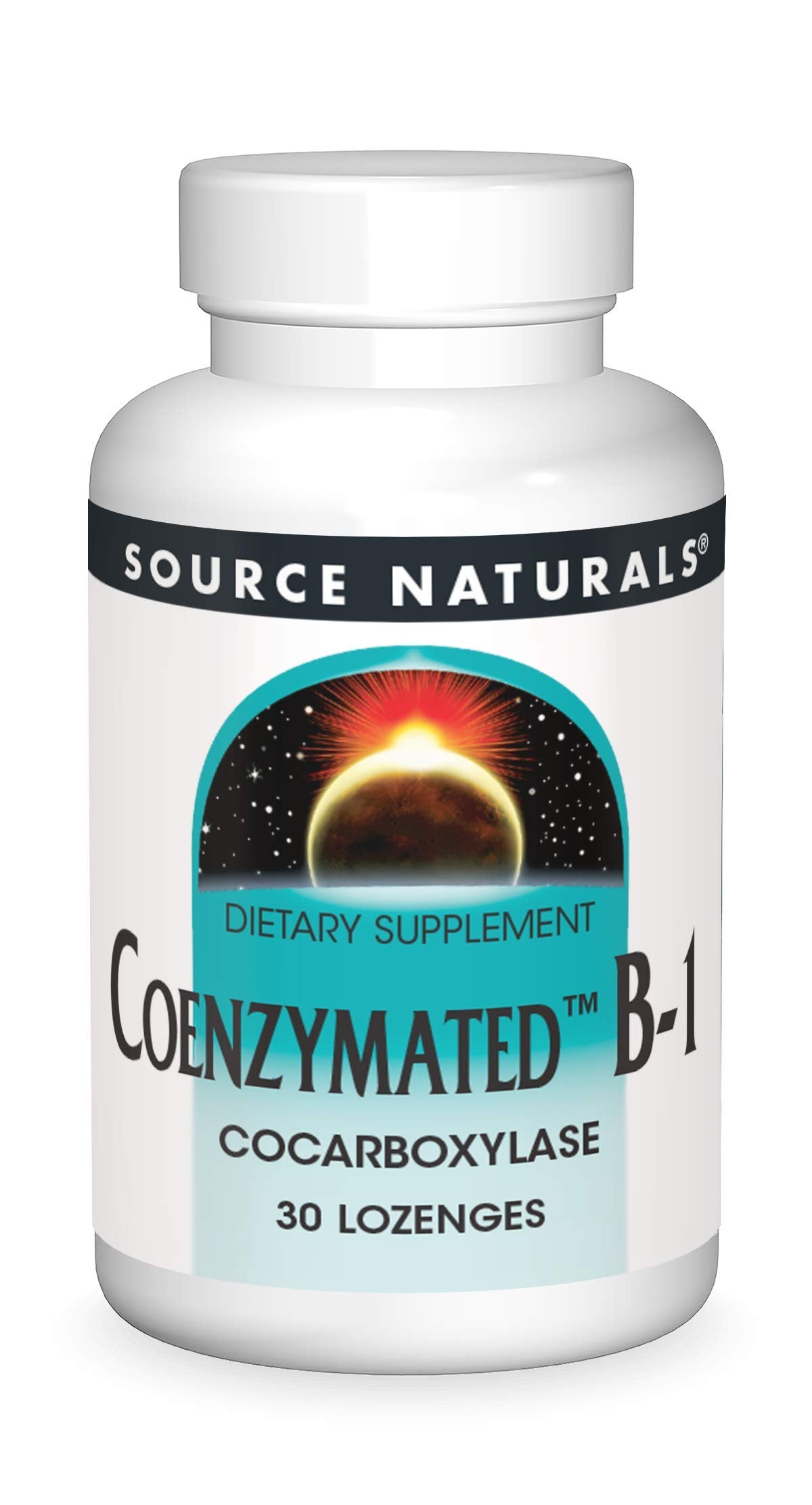 Source Naturals Coenzymated B-1, Cocarboxylase, 25 mg Lozenge, 30 Count