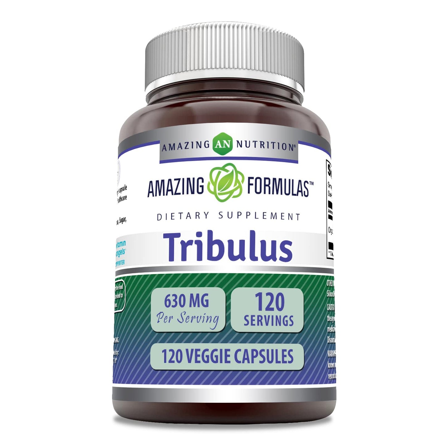 Amazing Nutrition Tribulus Terrestris Extract 630 Mg Capsules, 120 Count