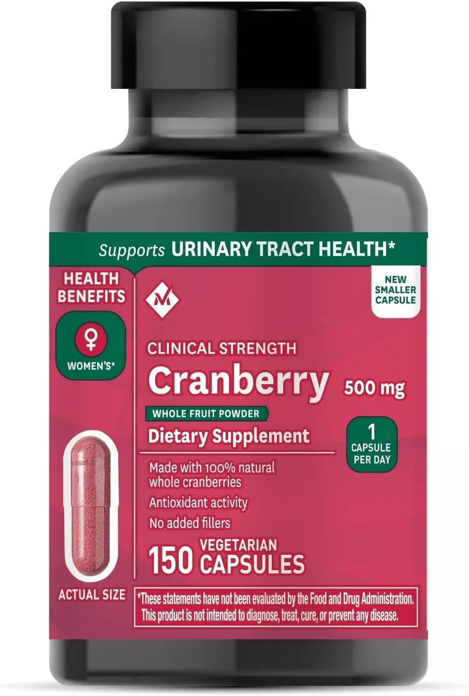 Generic Member Clinical Strength Cranberry Supplement 500mg Capsule 1