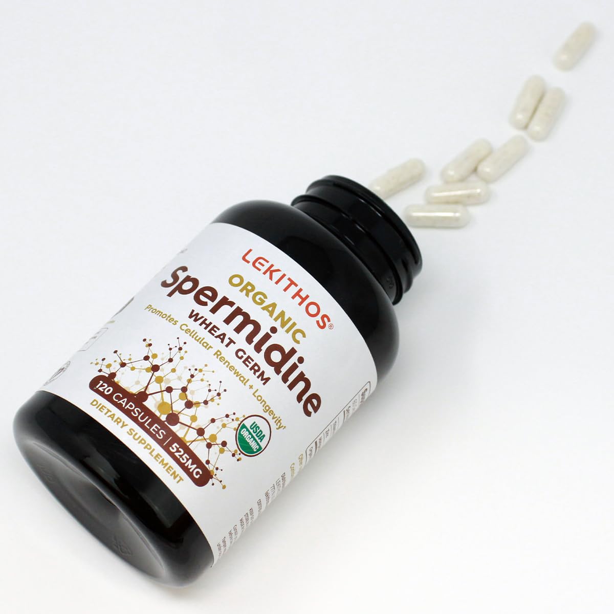 Lekithos Organic Spermidine Capsules 120 Capsules