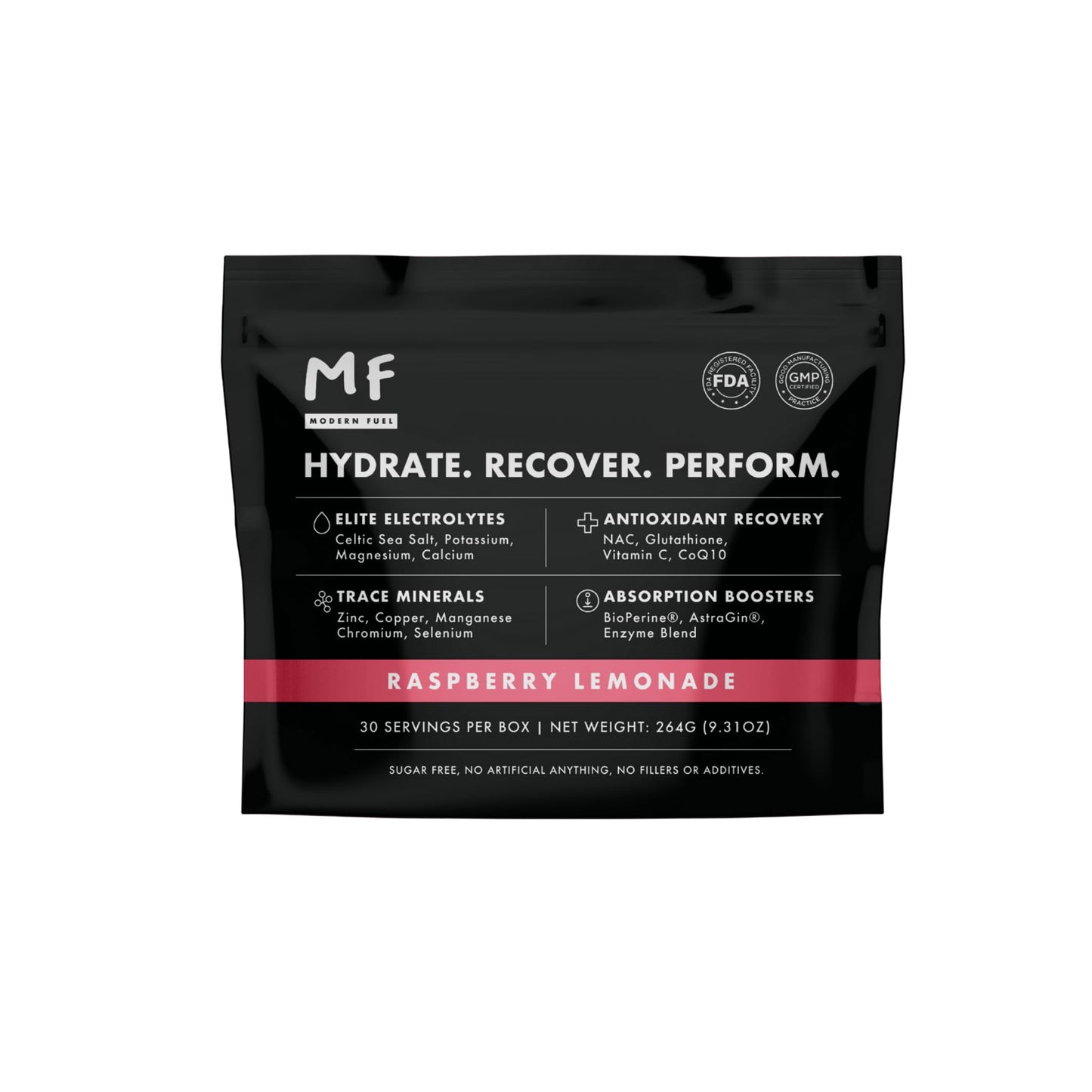 Modern Fuel Recovery+ Raspberry Powder 30