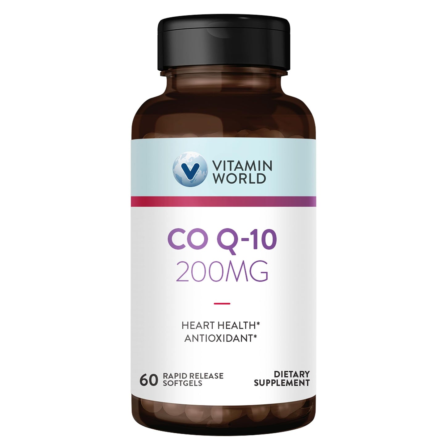 Vitamin World CoQ10 200 mg Softgels, 60 Count