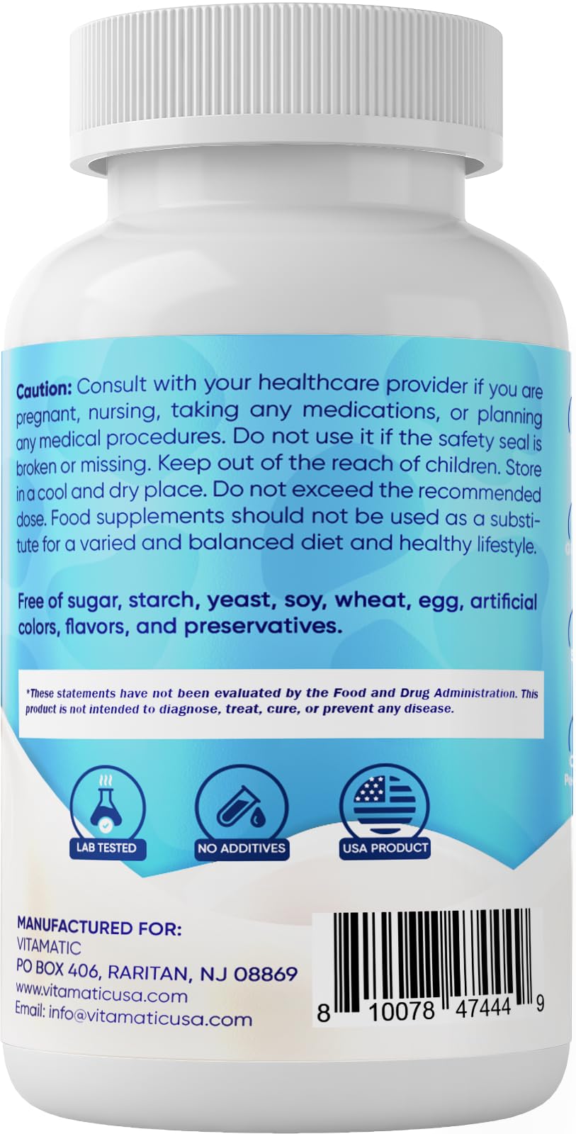 Vitamatic Bovine Colostrum Capsule 1000 mg per Serving, 240 Capsules