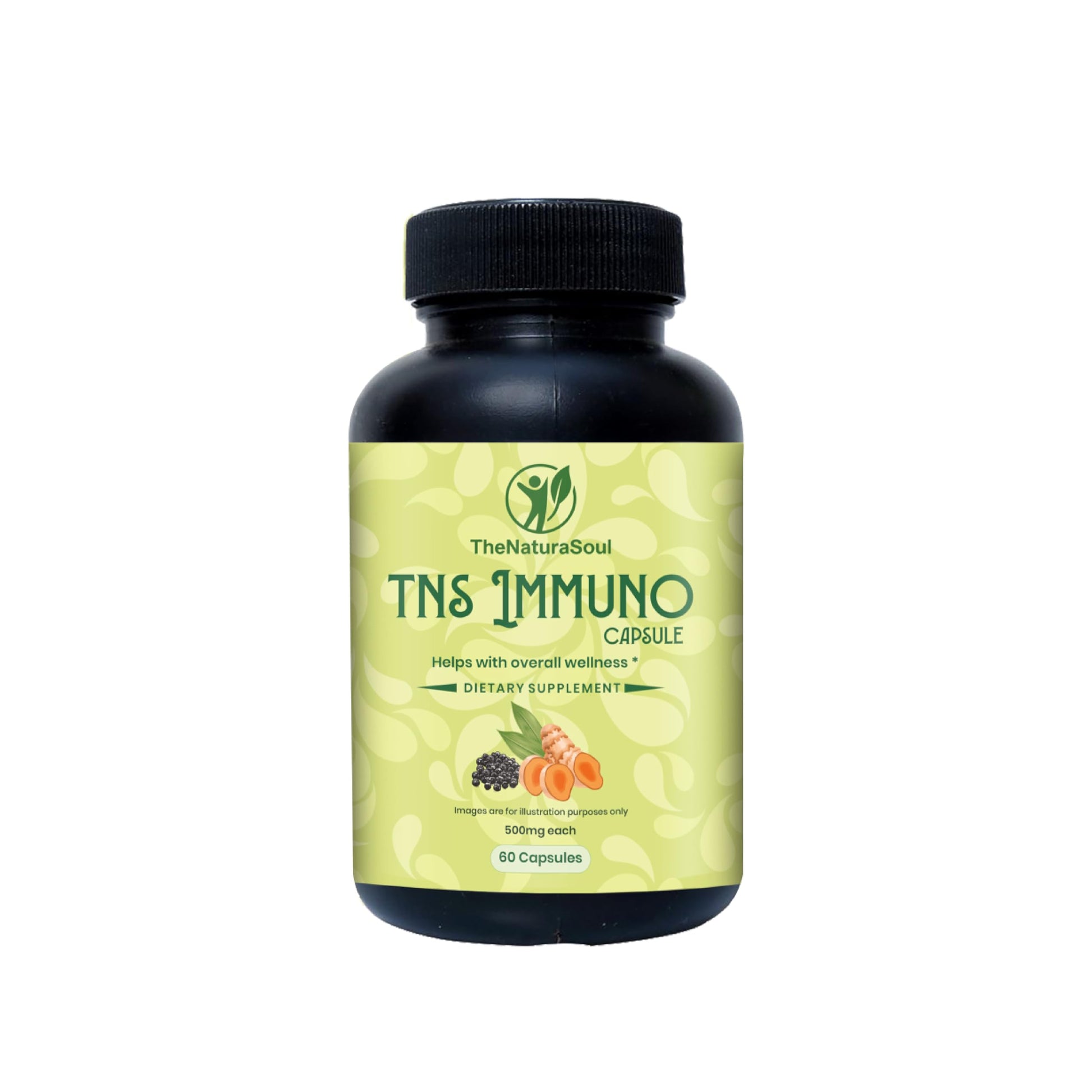 TheNaturaSoul Herbal Capsules with Black Cumin, Turmeric & Black Pepper Extract, 60 Count Capsules