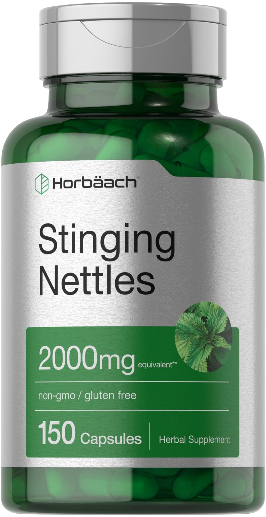 Horbäach Stinging Nettle Capsules 150 Count