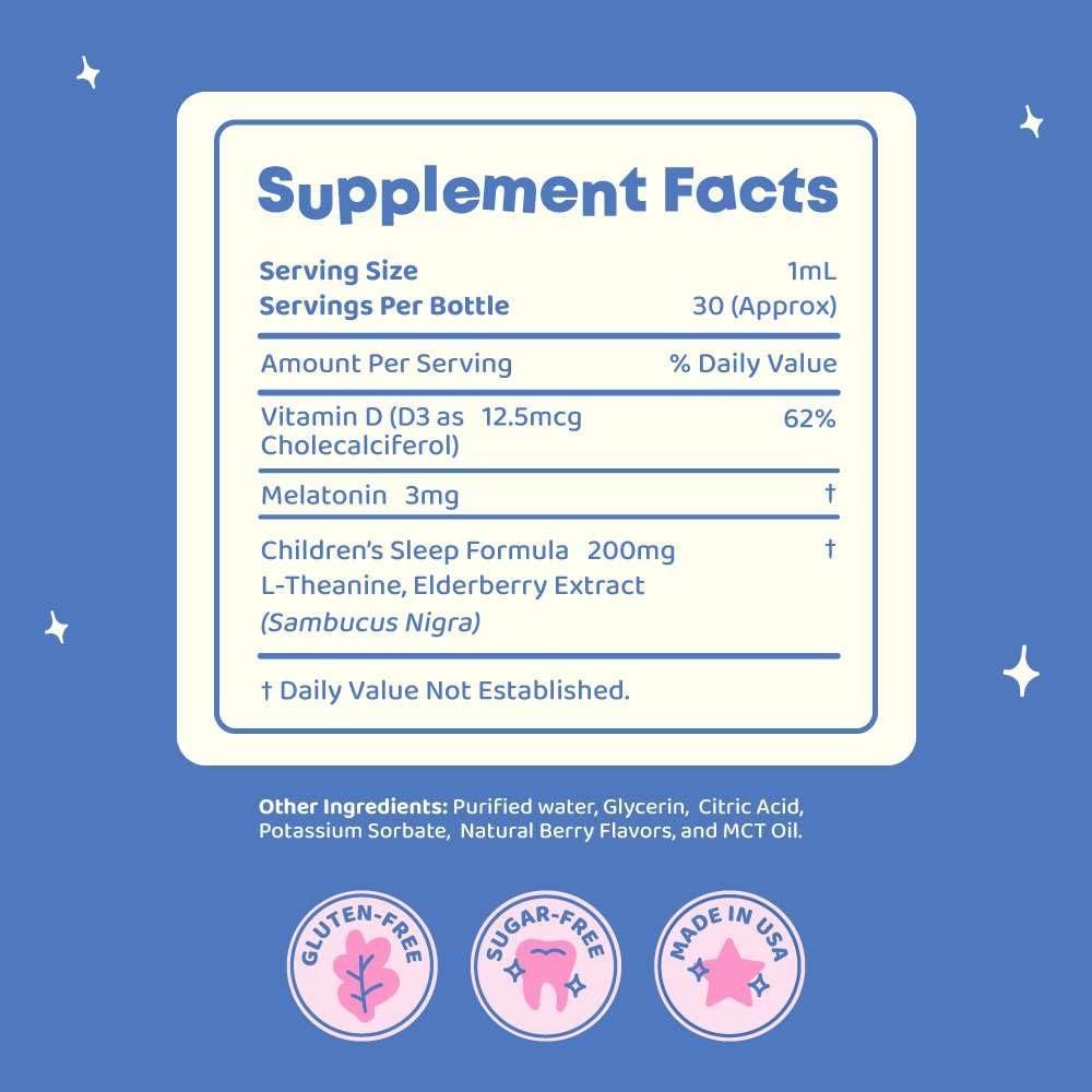 JoySpring SleepBerry Melatonin with Elderberry and Saffron Gummy, 1 Count