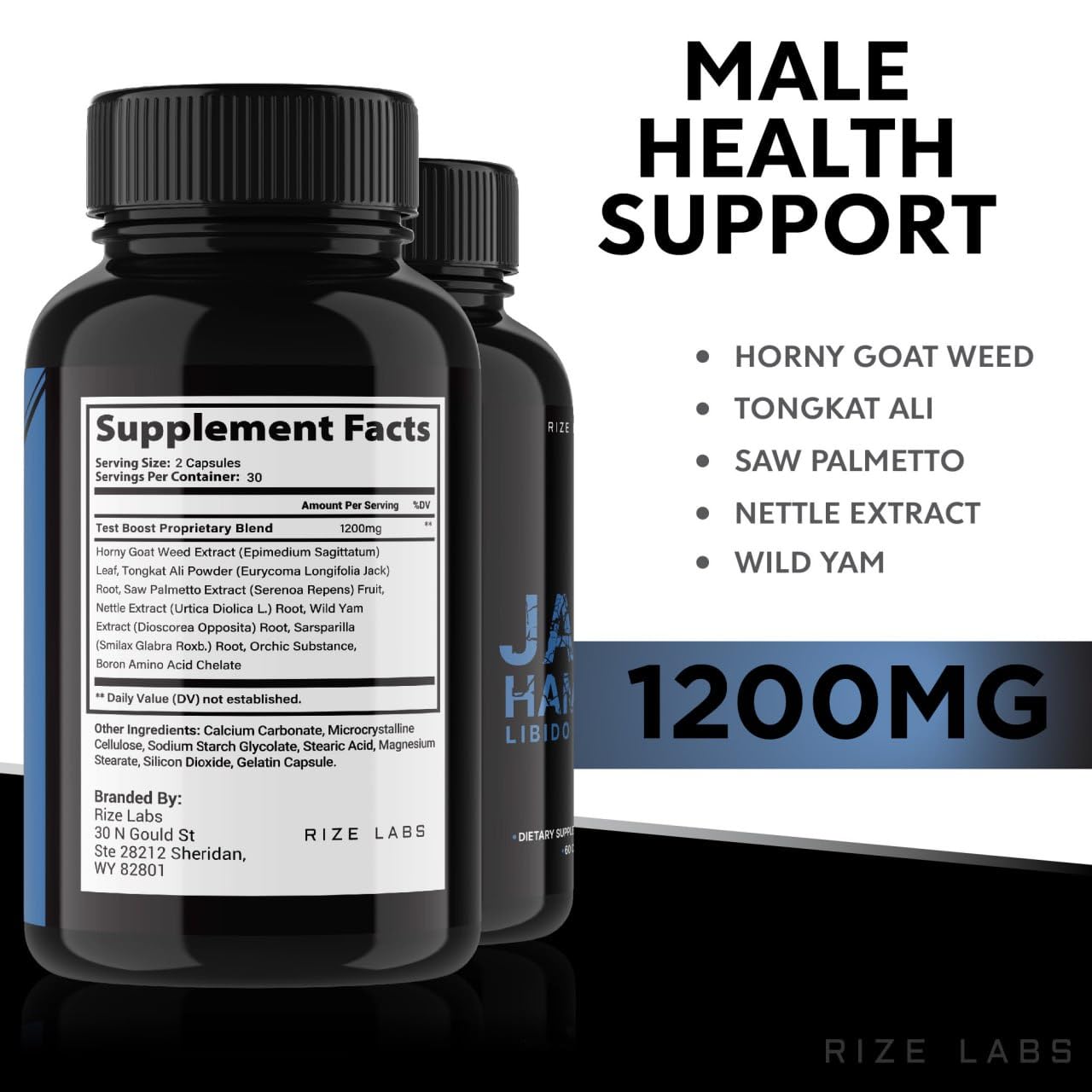 Rize Labs Jack Hammer Libido Booster Capsule 300 Capsules