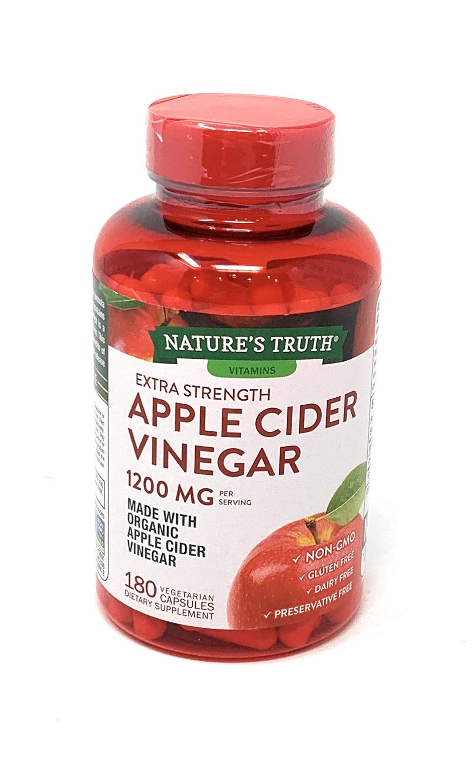 Nature's Truth Apple Cider Vinegar 1200 mg 180 Capsules