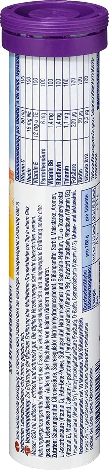 Generic MivlisVitamins Multivitamin soluble tablets, 20 Count