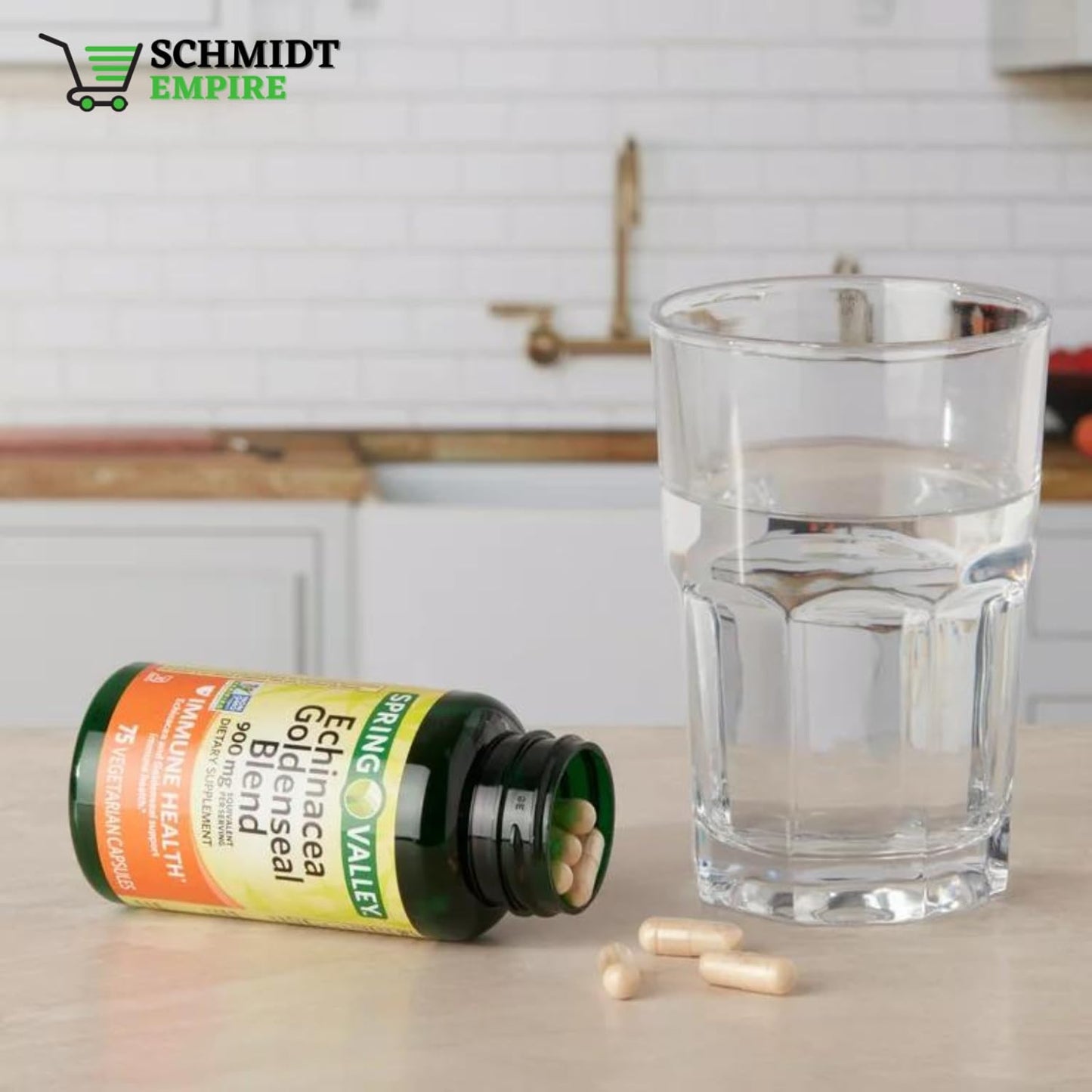 Schmidt Empire Echinacea Goldenseal Blend Dietary Supplement, 75 Vegetarian Capsules