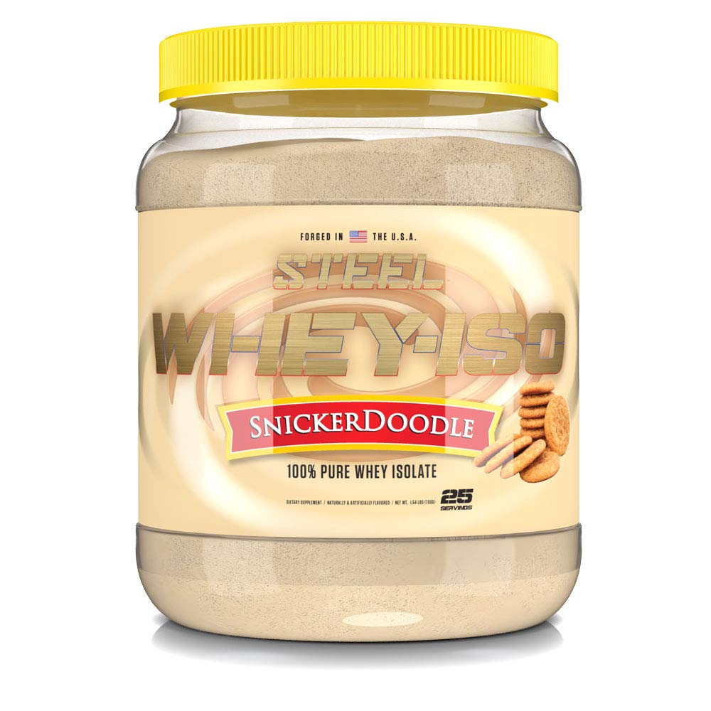 Steel Supplements Whey Isolate Protein Powder - 25 Servings (Snickerdoodle)