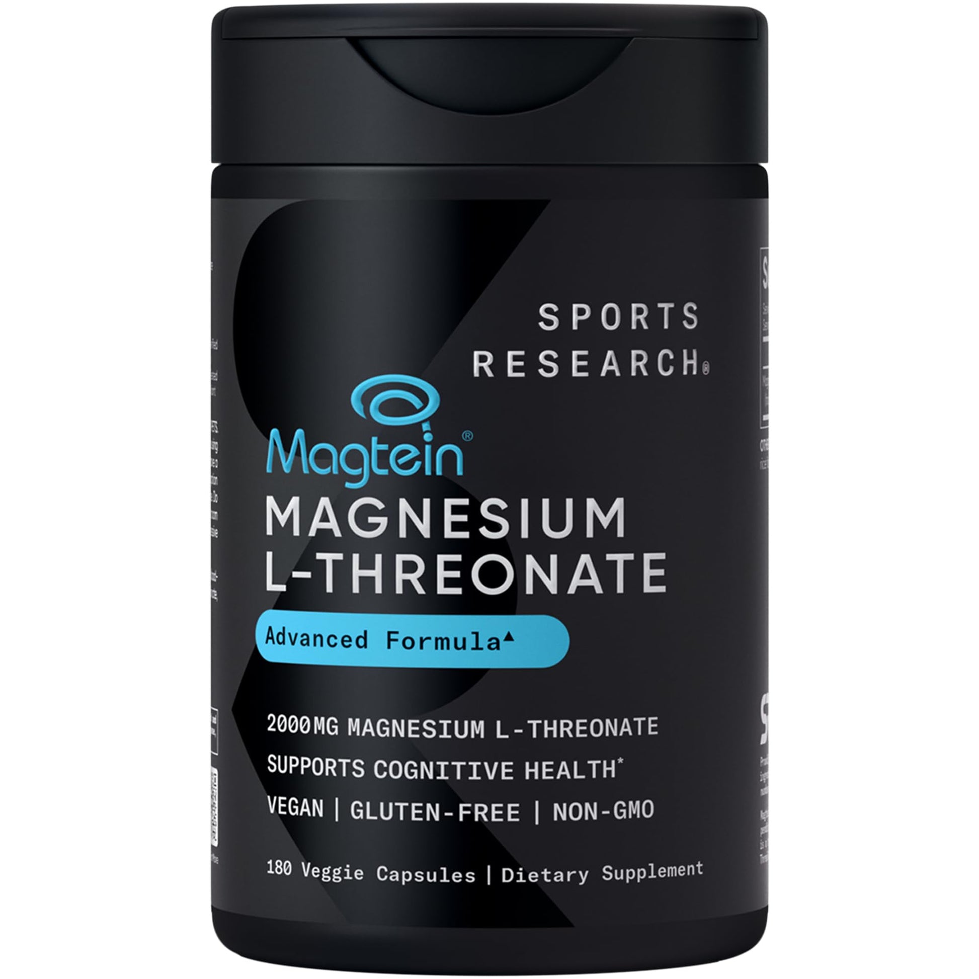 Sports Research Magnesium L-Threonate Capsules 180 Count
