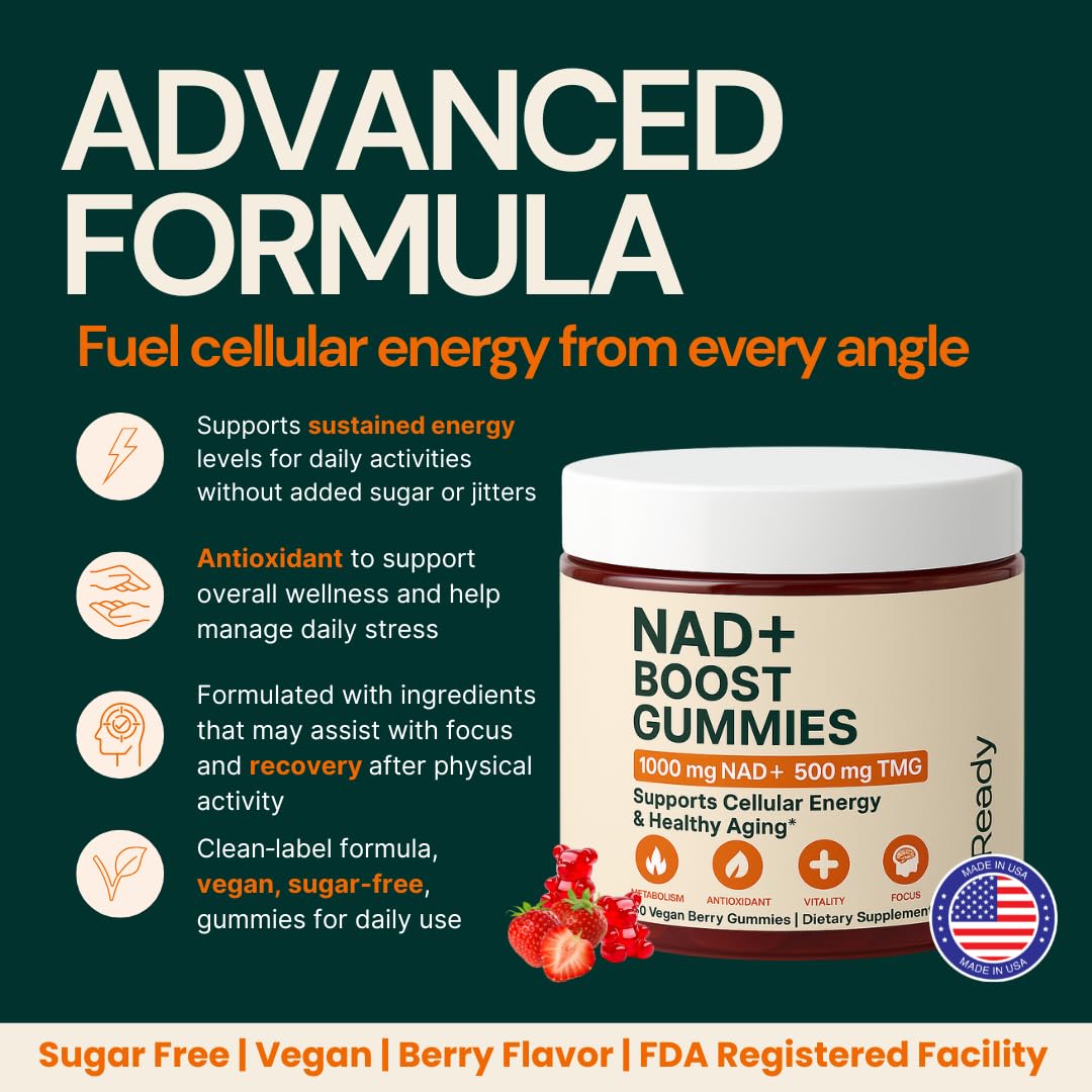b.Ready NAD+ Gummies 60 Count