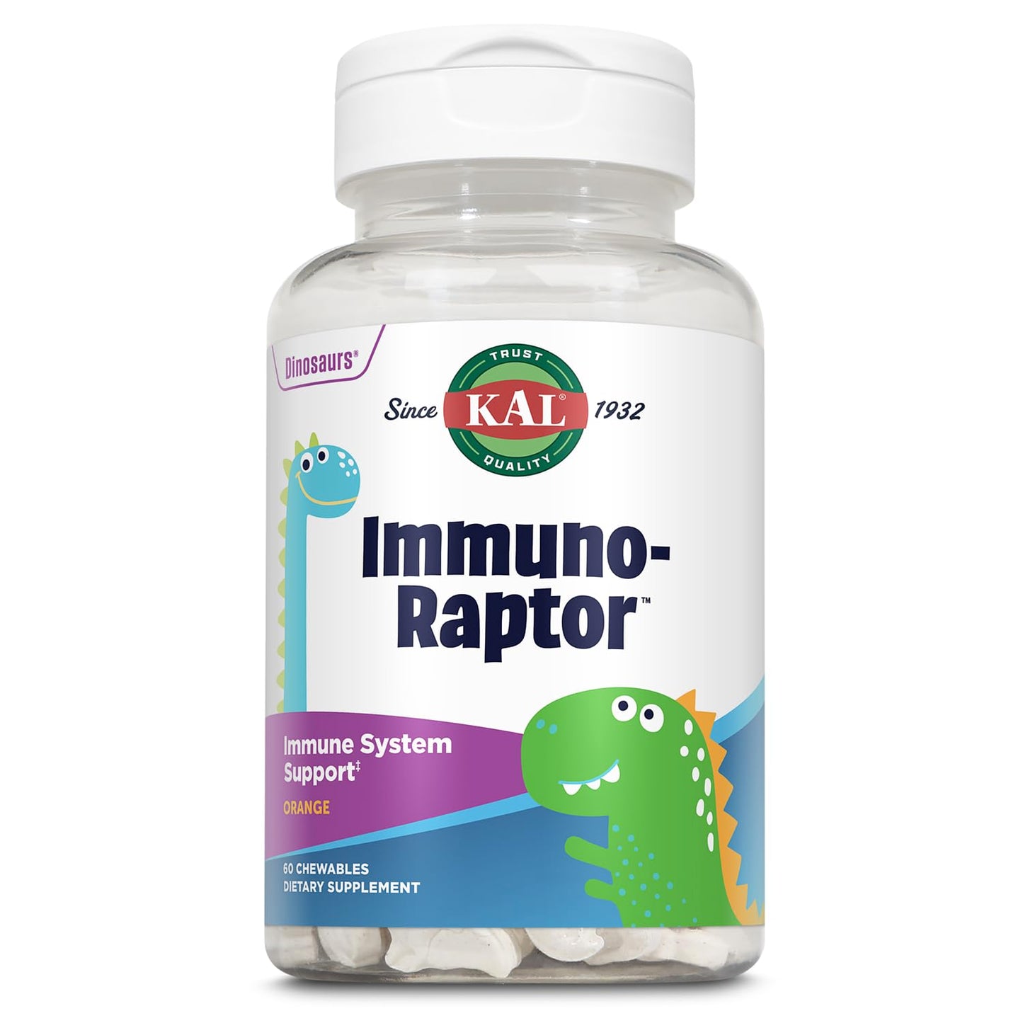KAL ImmunoRaptor Kids Immune Support Chewables, 60 Count
