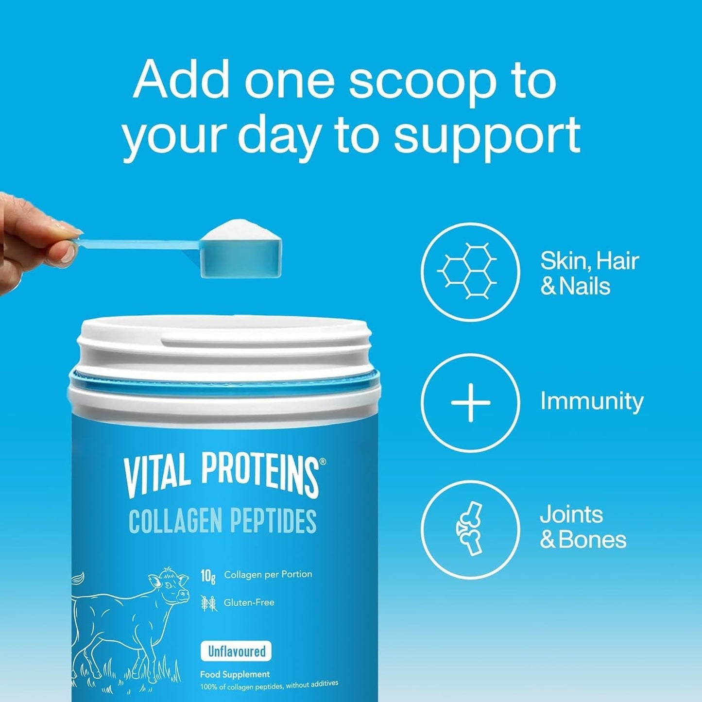 Vital Proteins Unflavored Collagen Peptides Powder 19.3