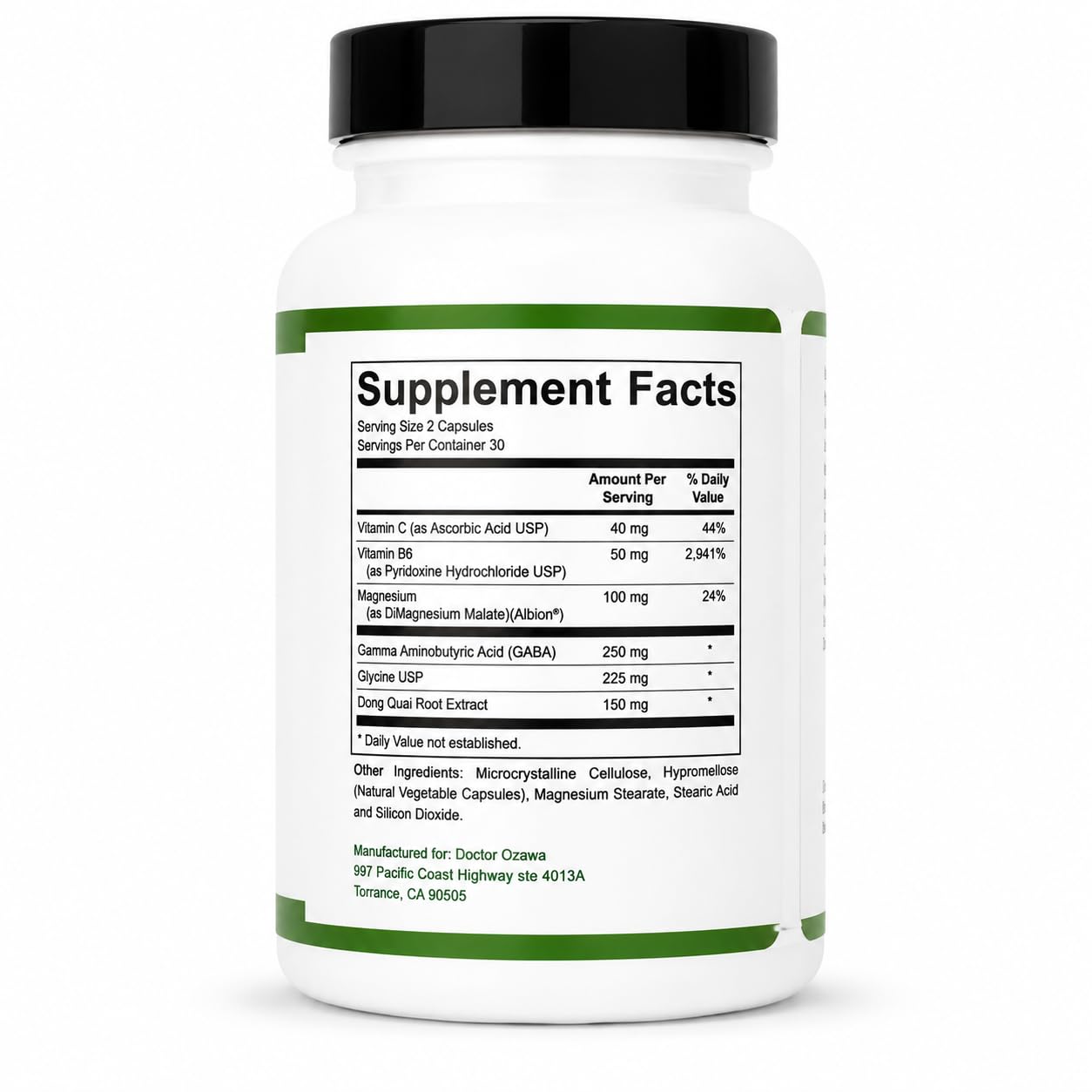 Doctor Ozawa Healing Power of Nature Naturopathy GABA/Glycine Plus Capsules 60