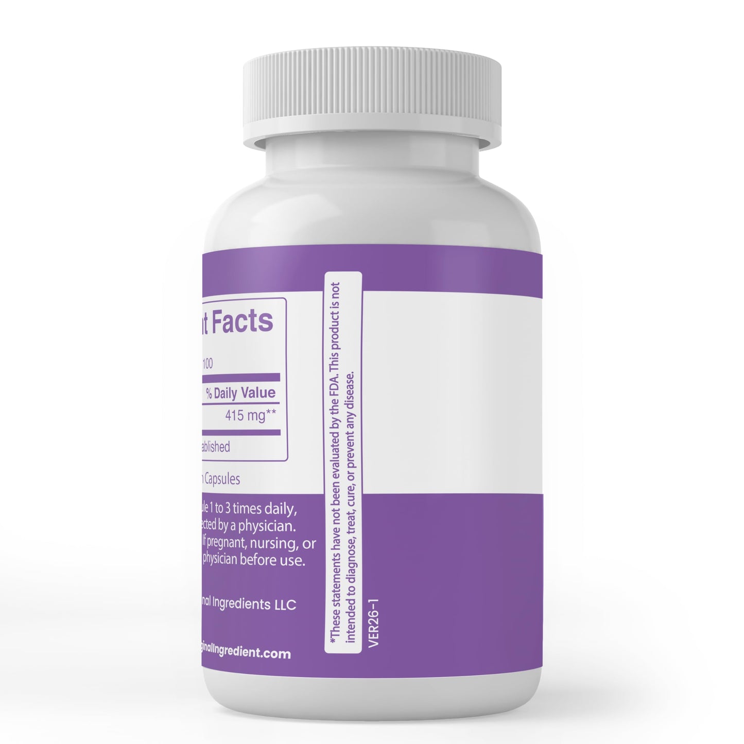 Pure Original Ingredients Marshmallow Root Capsules, 100 Count
