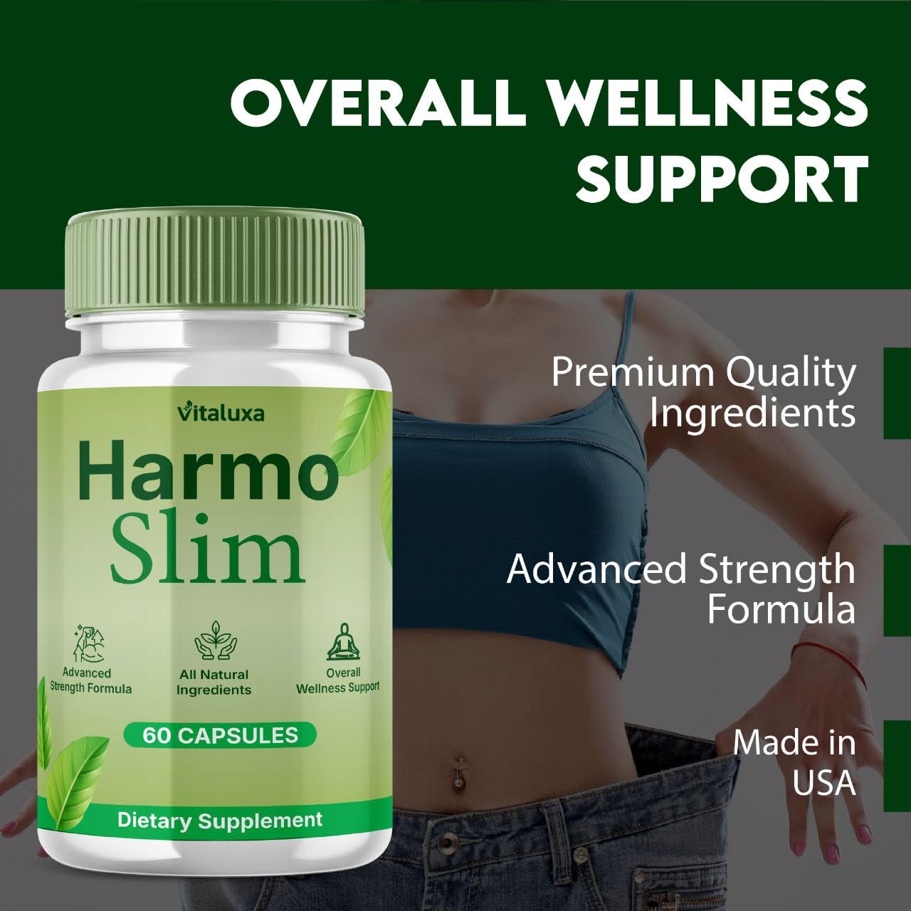 Vitaluxa HarmoSlim Supplement Advanced Formula Capsules 120 Capsules