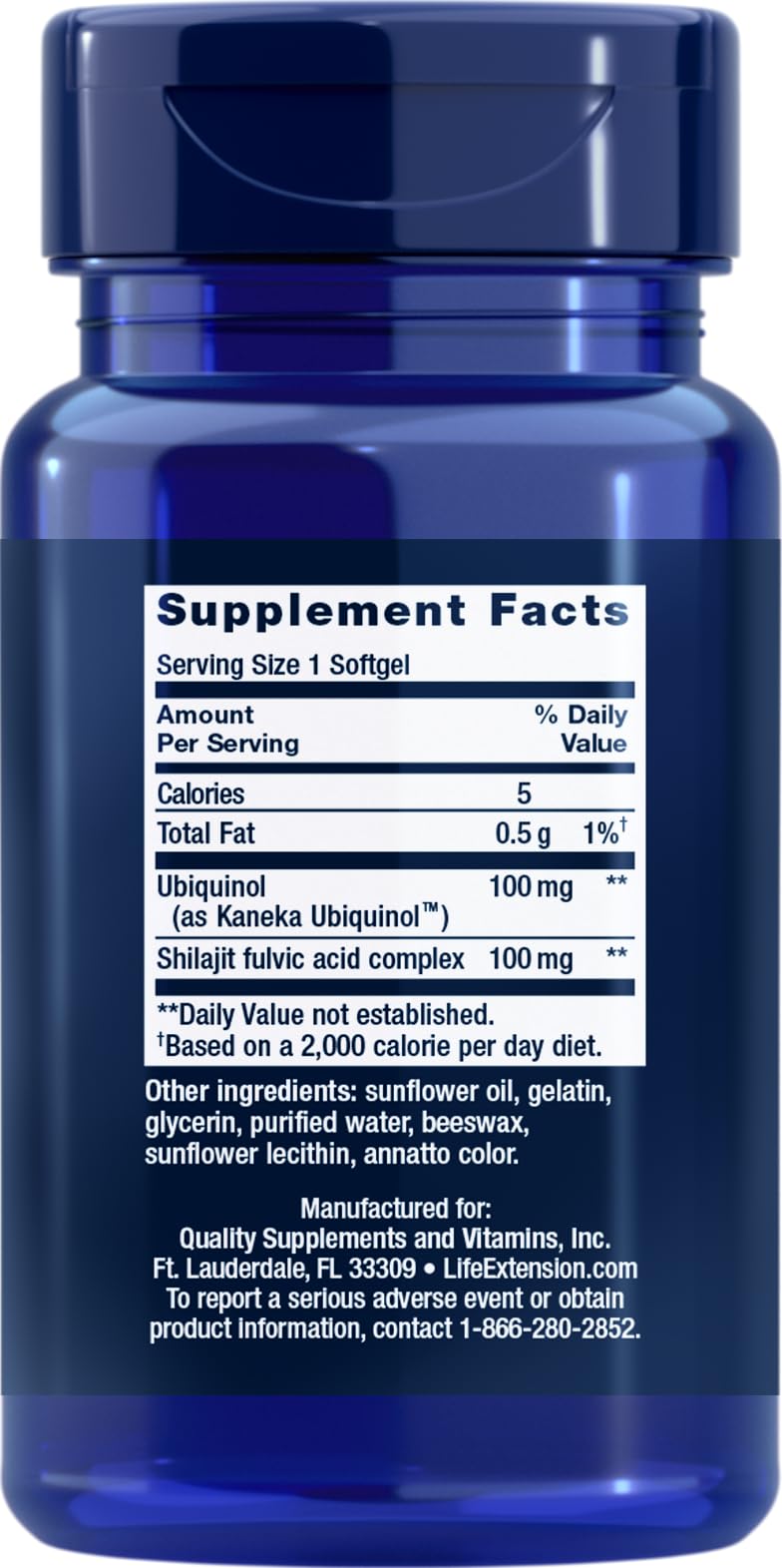 Life Extension Super Ubiquinol CoQ10 with Enhanced Mitochondrial Support 100 mg Softgels, 120 Count
