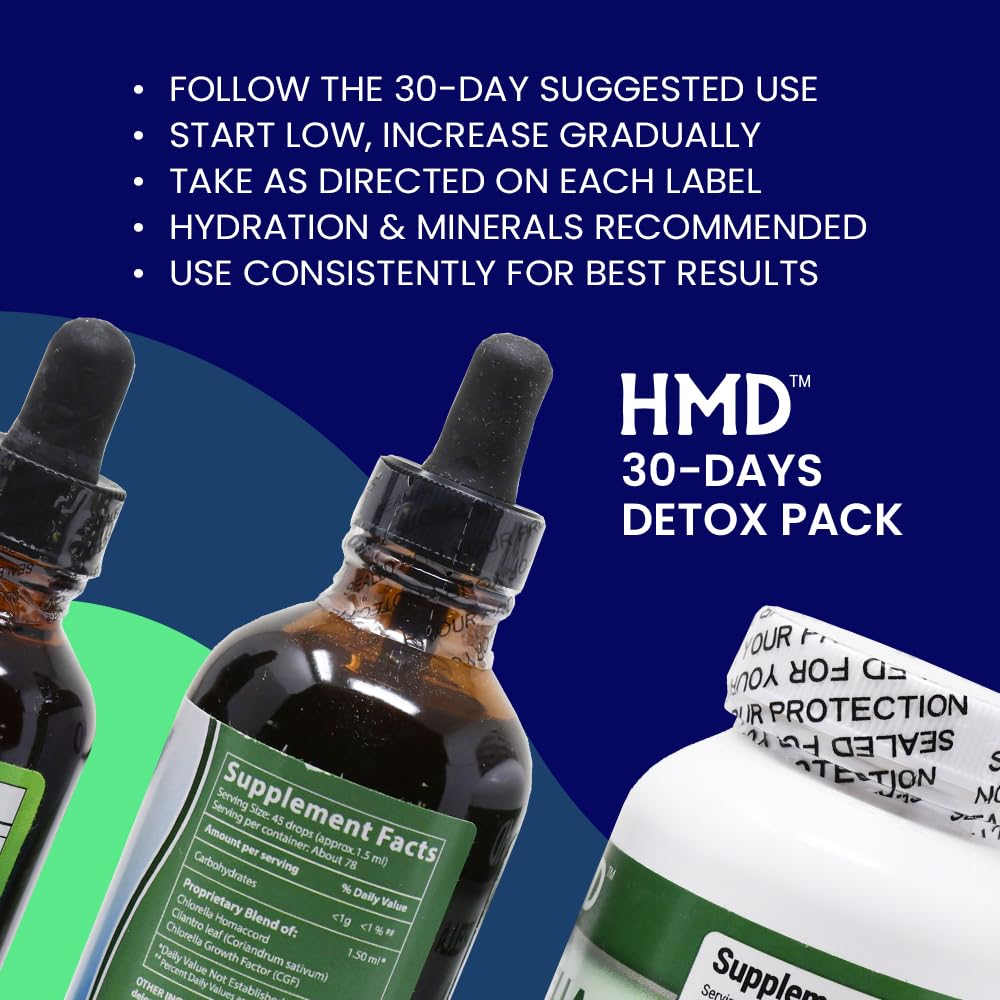 HMD 30-Day Detox Liquid and Capsules, 3-Pack