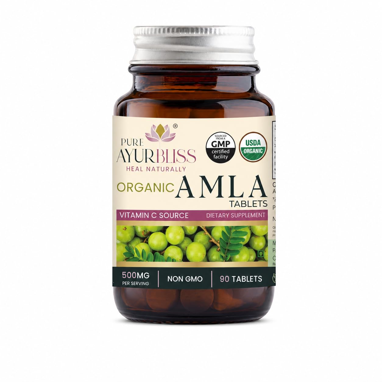 PureAyurbliss Amla Tablets, 90 Count