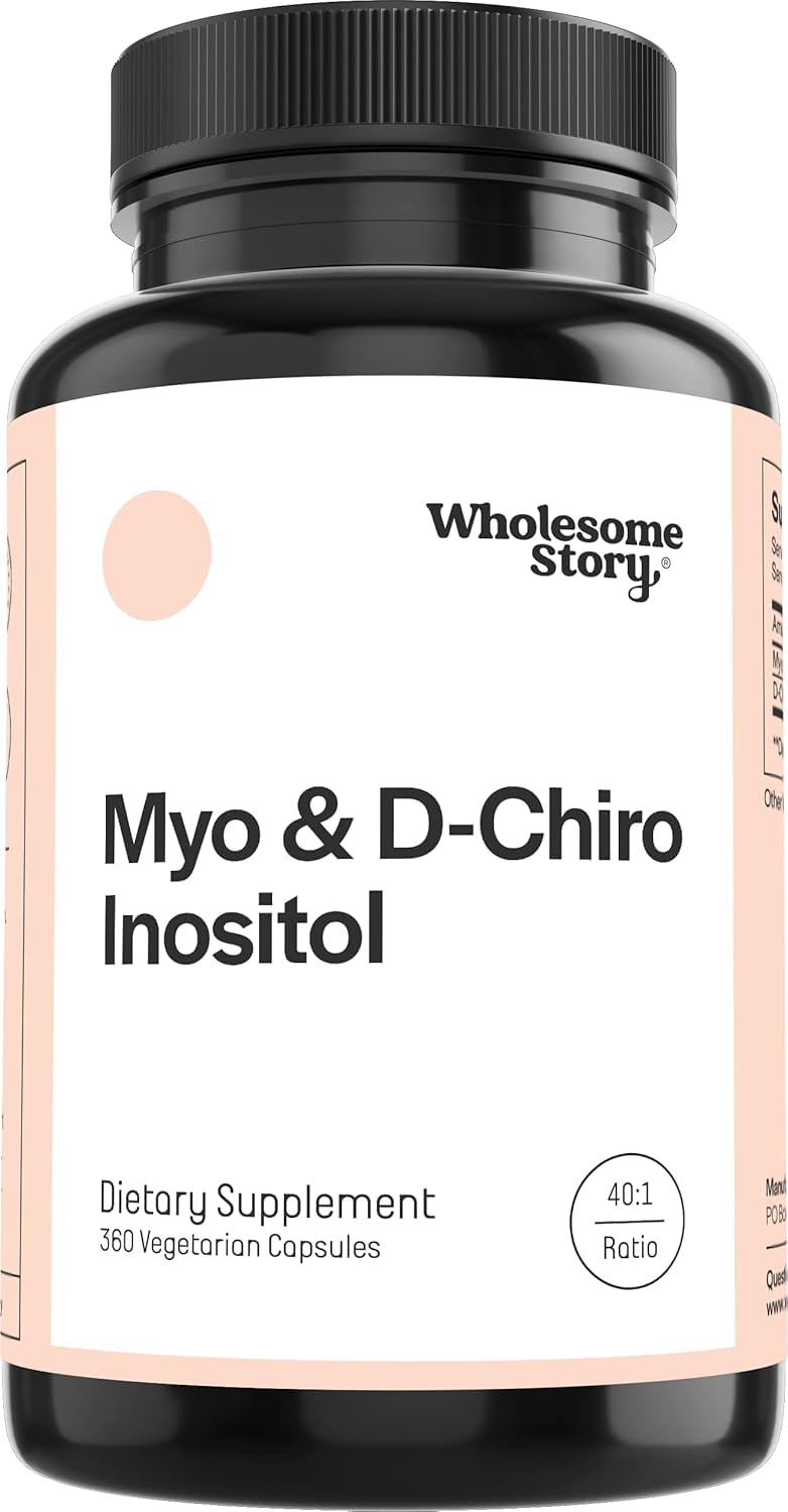 Wholesome Story Myo-Inositol & D-Chiro Inositol Supplement Capsule 360 Count