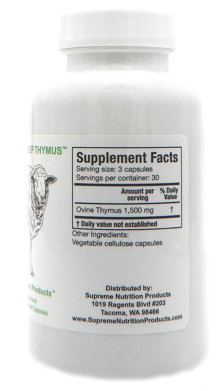 Supreme Nutrition Products Sheep Thymus Capsule, 90 Capsules