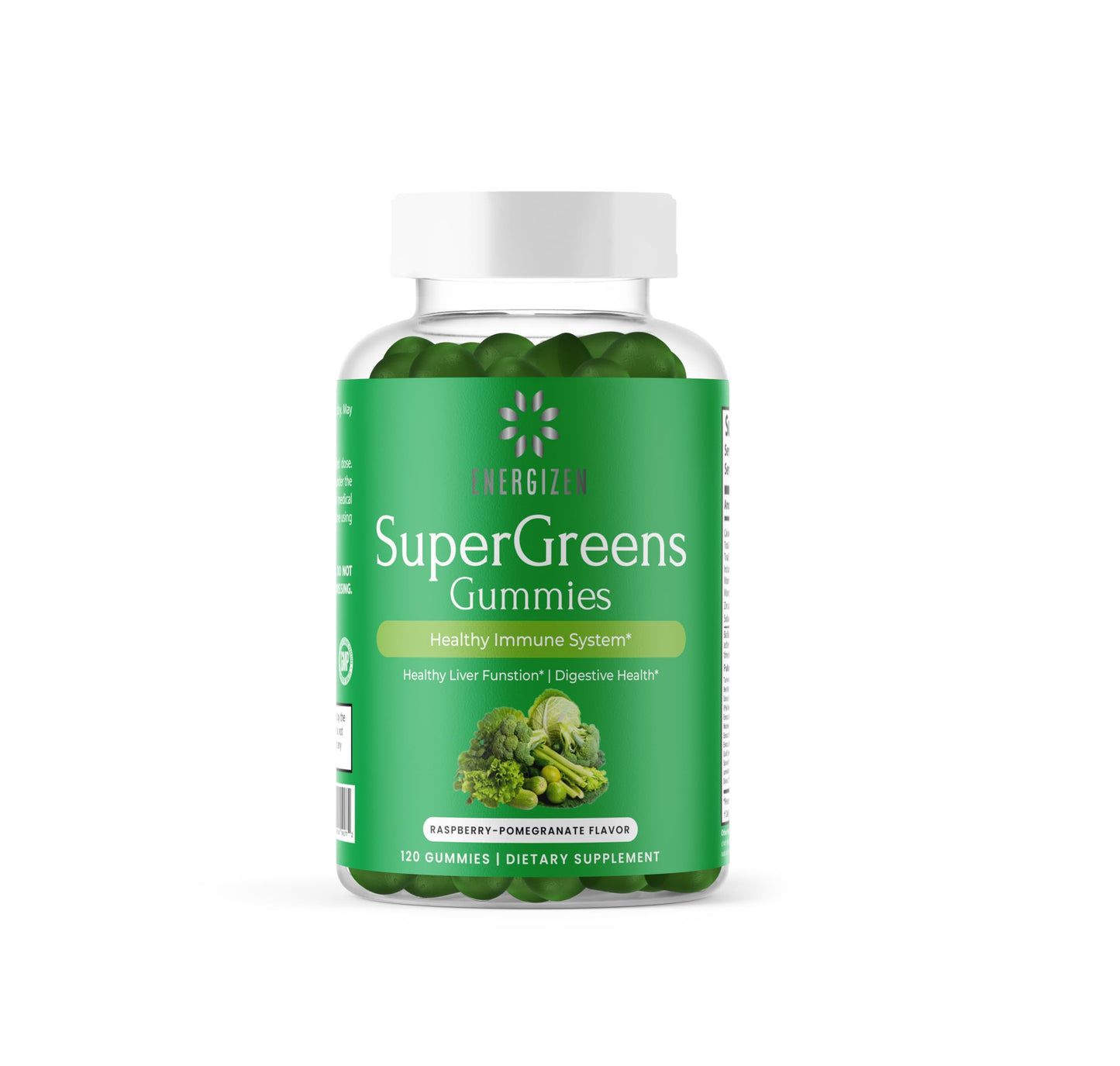 Energizen Green Superfood Gummies Plus Gummy 120 Count