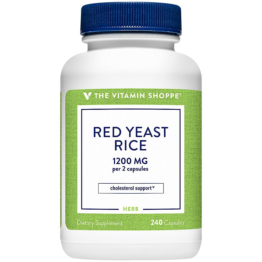 The Vitamin Shoppe Red Yeast Rice 1,200 240 Capsules