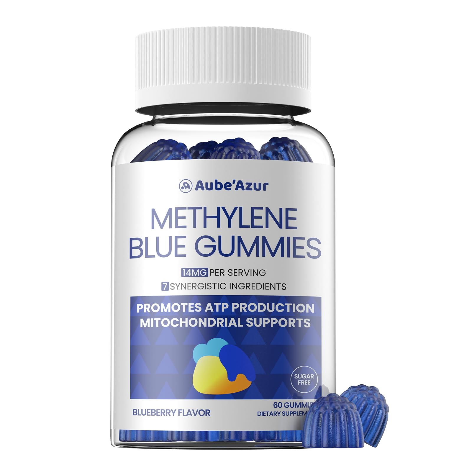 Aube'Azur Methylene Blue Gummies 60 Count