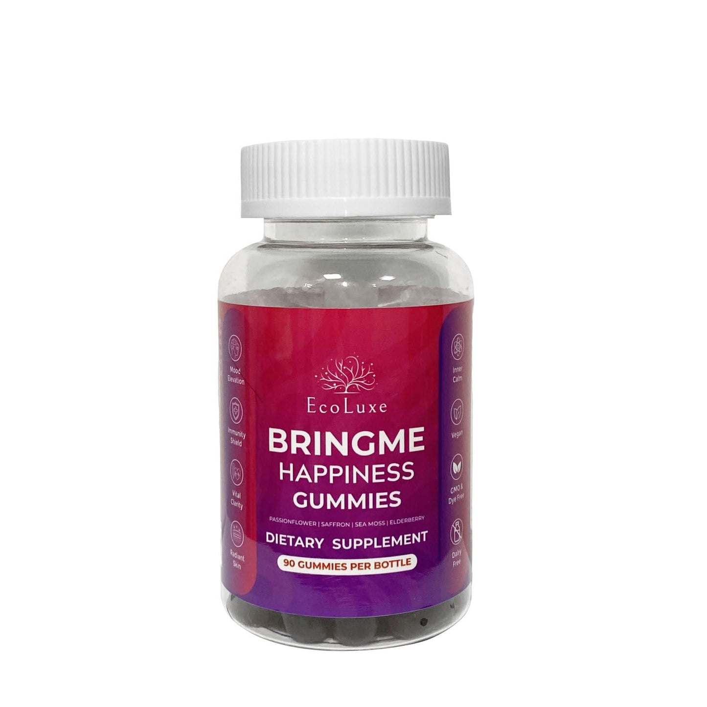 EcoLuxe BRINGME Happiness Gummies 90 Count