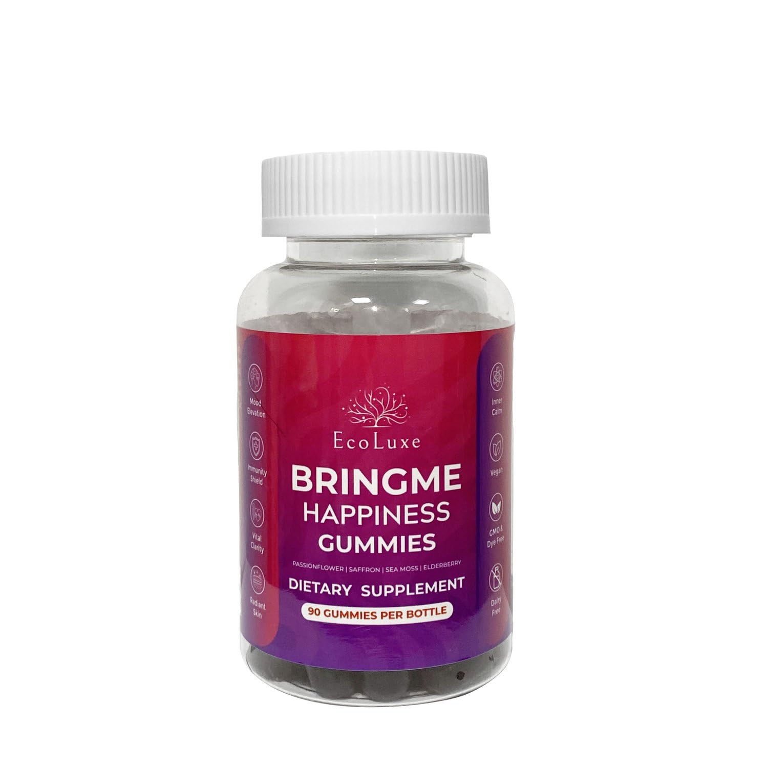 EcoLuxe BRINGME Happiness Gummies 90 Count