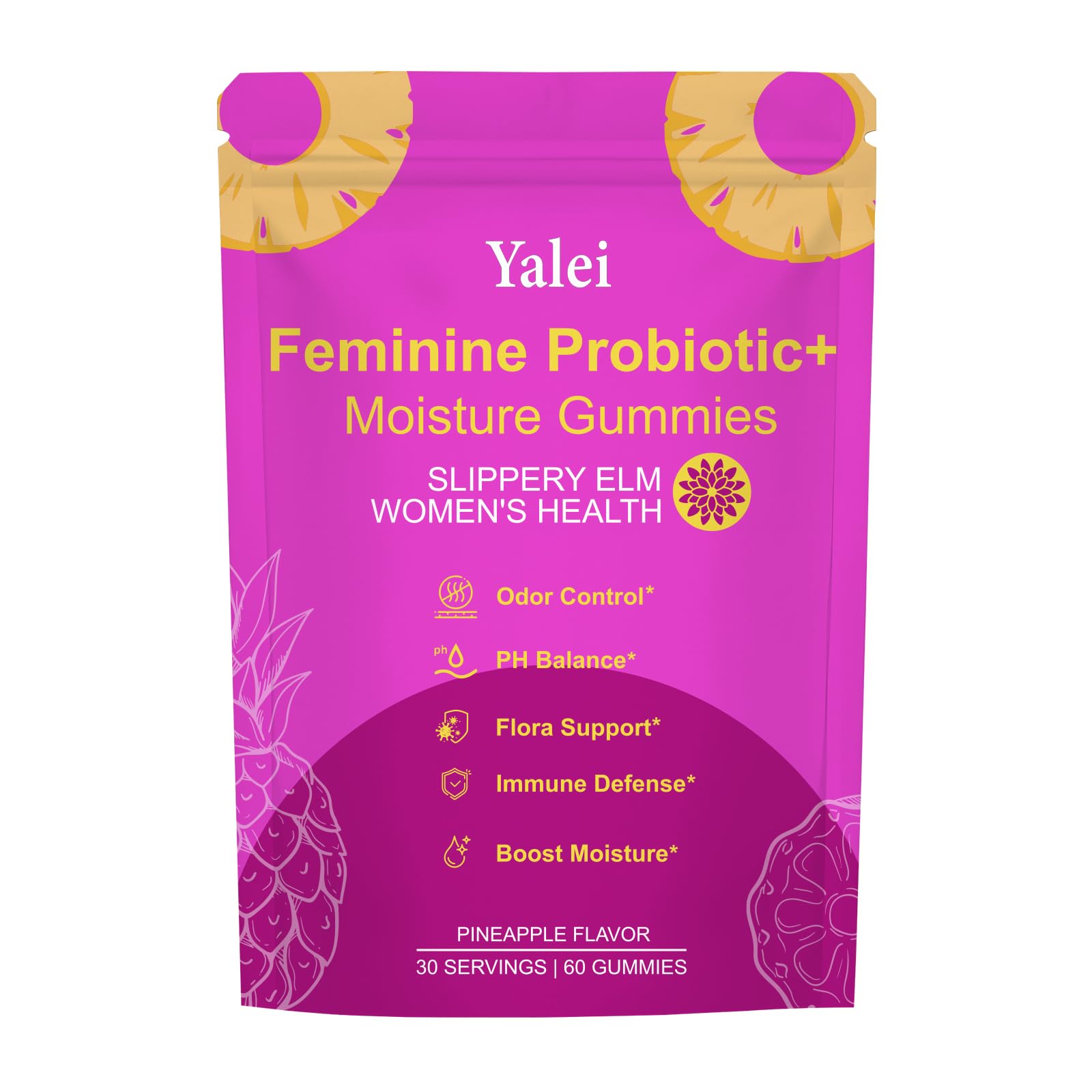 Yalei Slippery Kitty Probiotic Gummy 60 Count