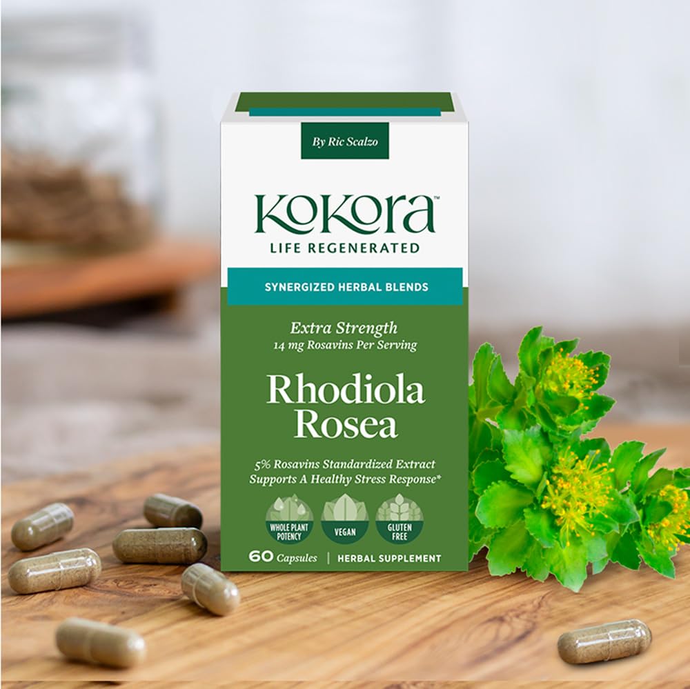 kokora Rhodiola Rosea Extra Strength Capsules 60 Count