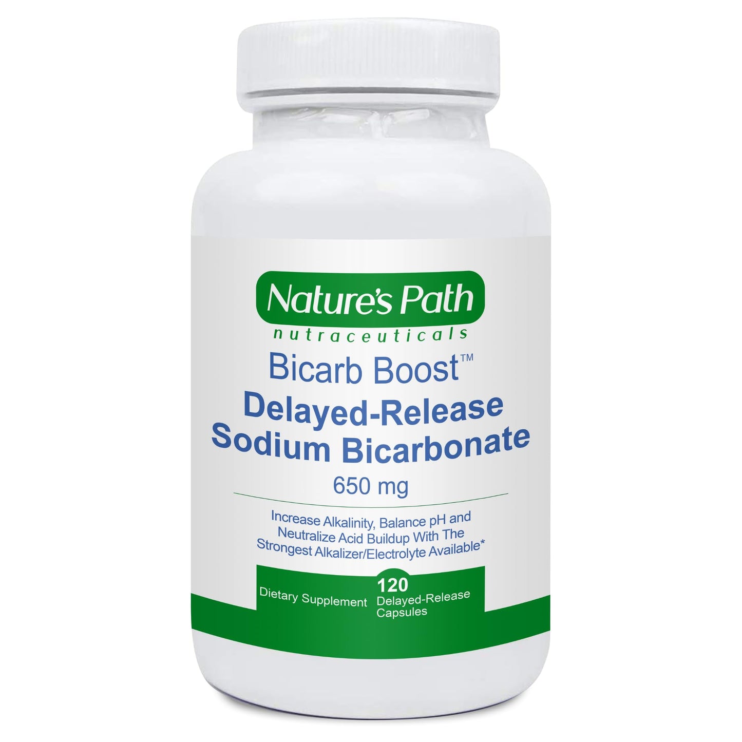 NATURE'S PATH NUTRACEUTICALS Sodium Bicarbonate 650 mg Tablets, 120 Tablets