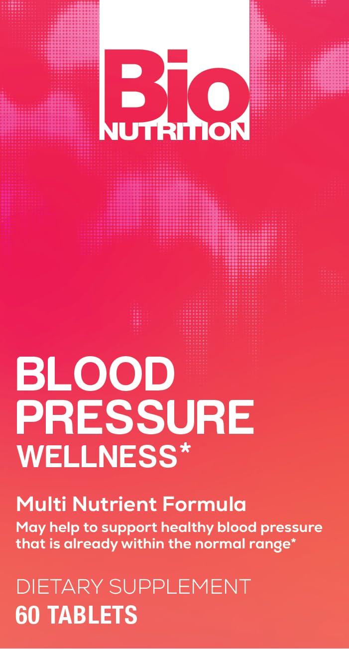 Bio Nutrition Blood Pressure Wellness Tabs 60 Tablets