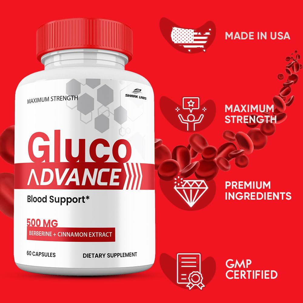 Shark Labs Gluco Advance Capsules, 60 Capsules