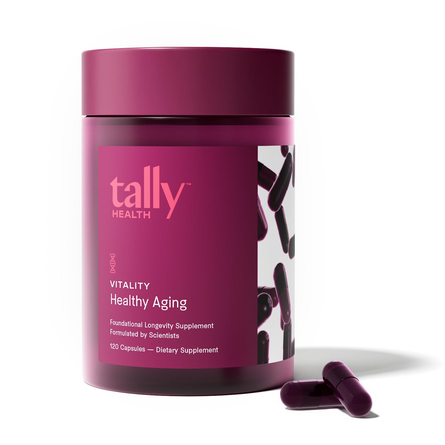 Tally Health Healthy Aging Longevity Supplement, Spermidine Cellular Health, 120 Capsules