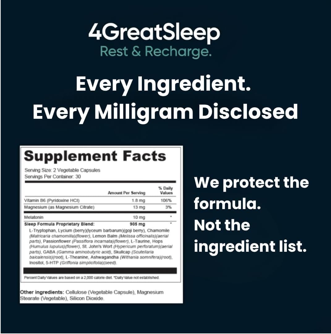 4GREATSLEEP Rest & Recharge Capsules 120