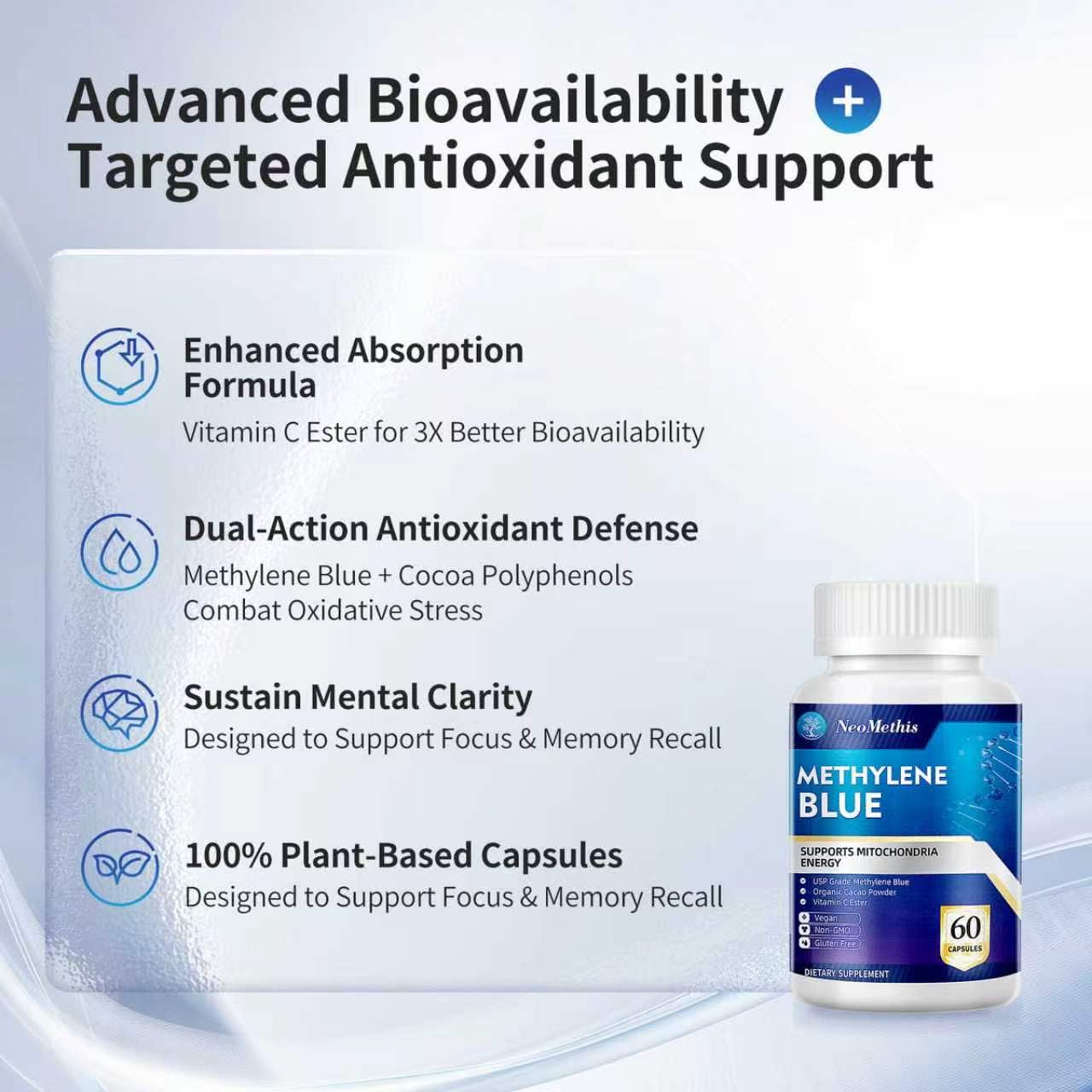 NeoMethis Methylene Blue 60 Capsules
