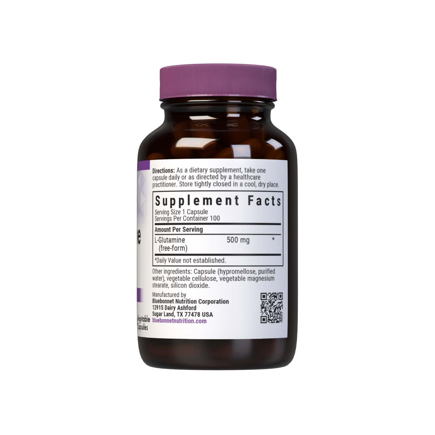 BlueBonnet L-Glutamine Capsule 100 Count