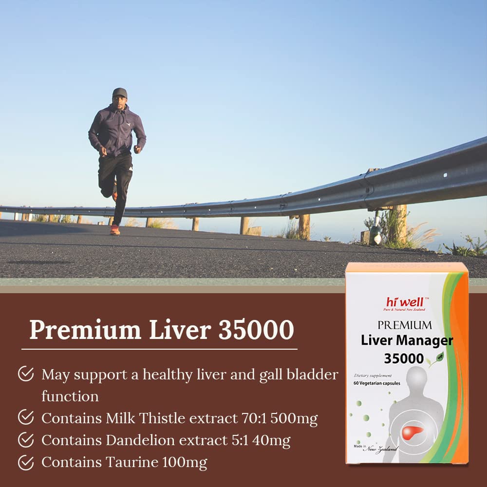 HI WELL PURE & NATURAL NEW ZEALAND Premium Liver Manager 35000 Capsule 60