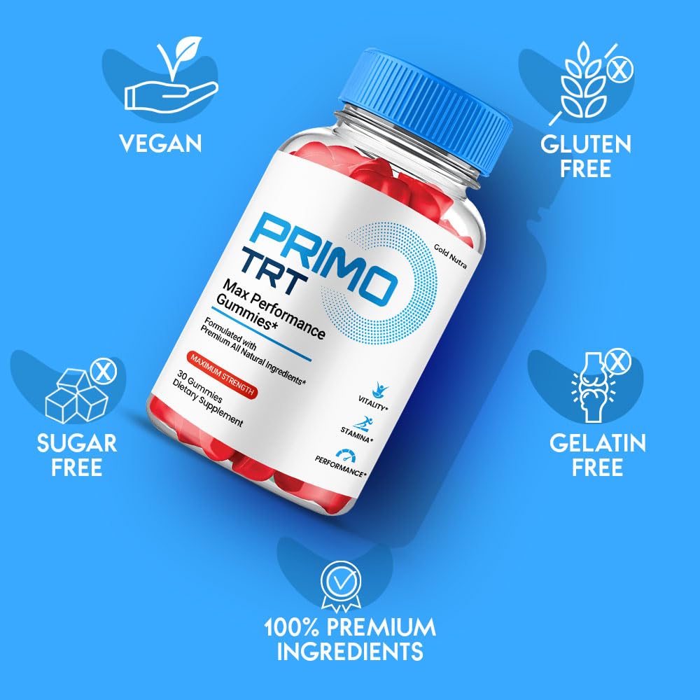 Gold Nutra Primo TRT Gummies, 3 Pack