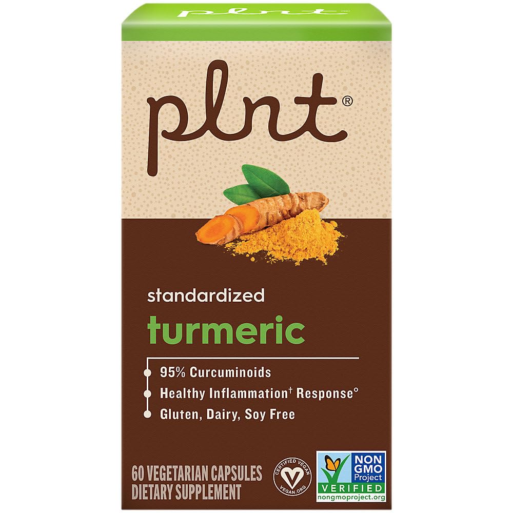 plnt Turmeric with 95% Curcuminoids Capsules 60 Count