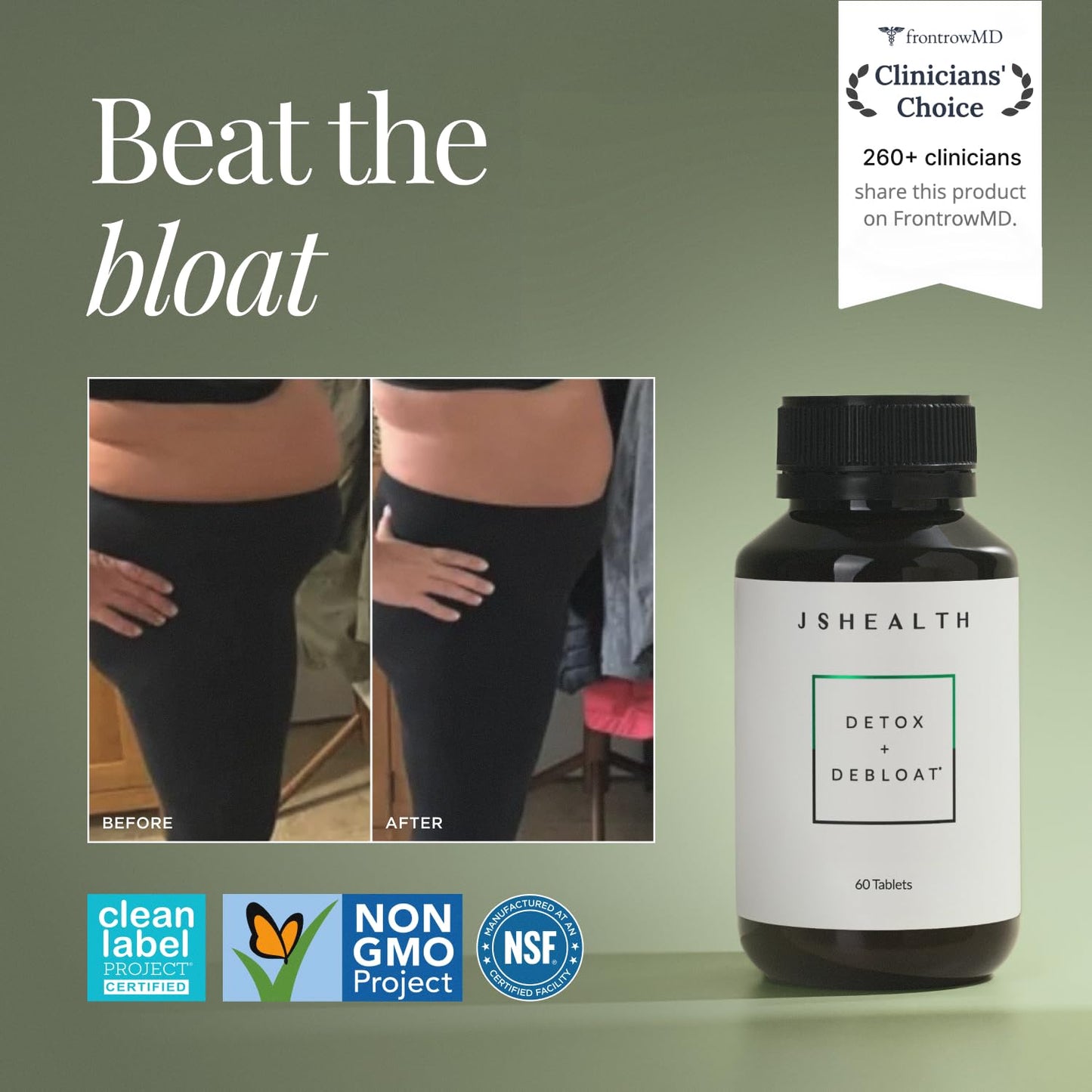 JSHealth Detox + Debloat 120 Tablets