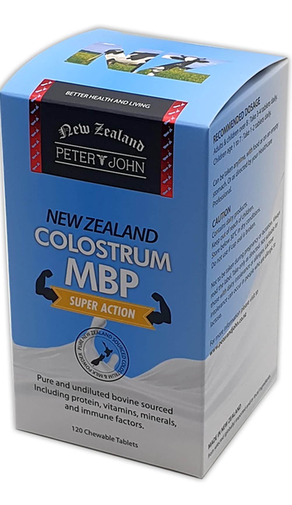 HEALTHFARM New Zealand Colostrum Super Action 120 Chewable Tablets, 3 Pack