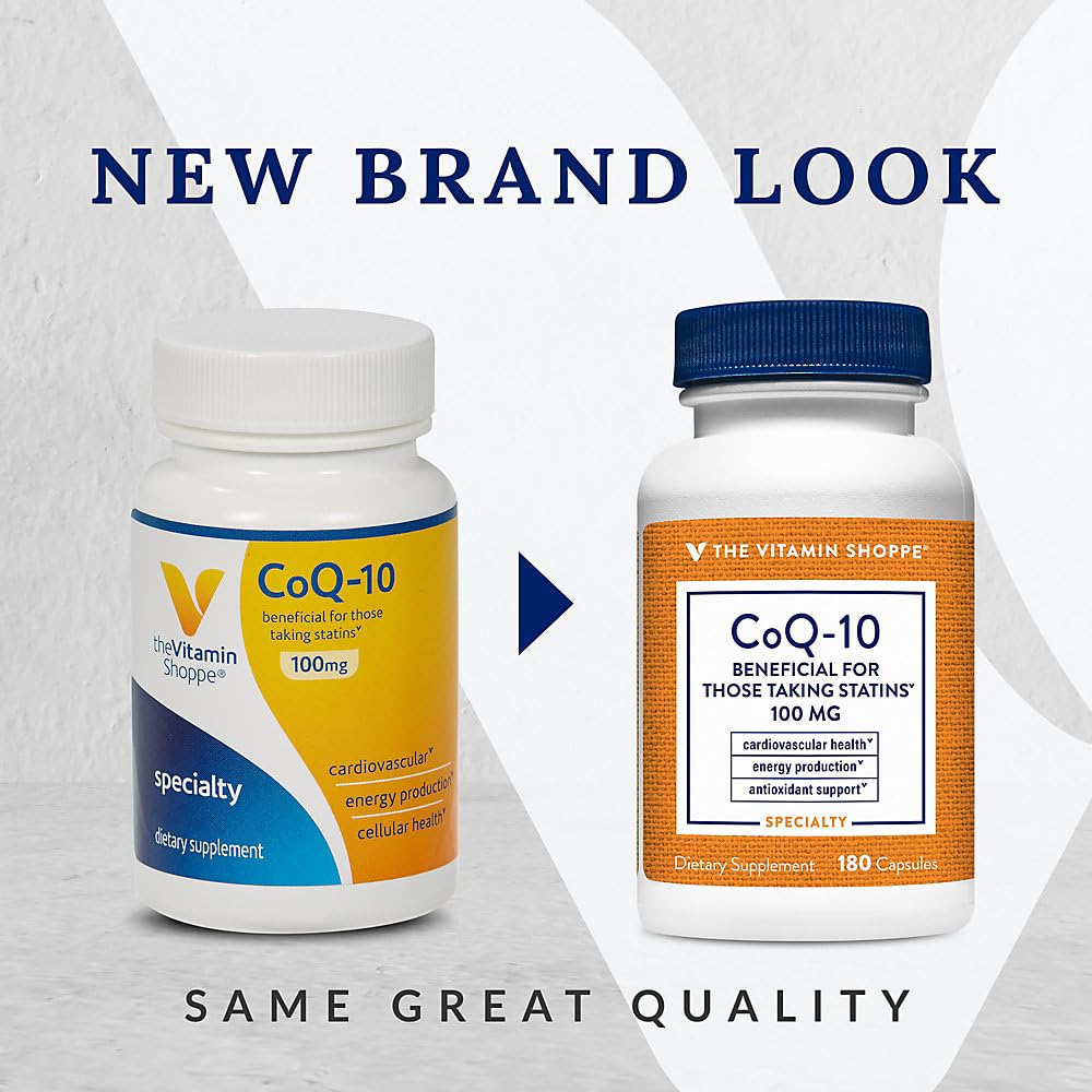 The Vitamin Shoppe CoQ-10 100mg 180 Capsules