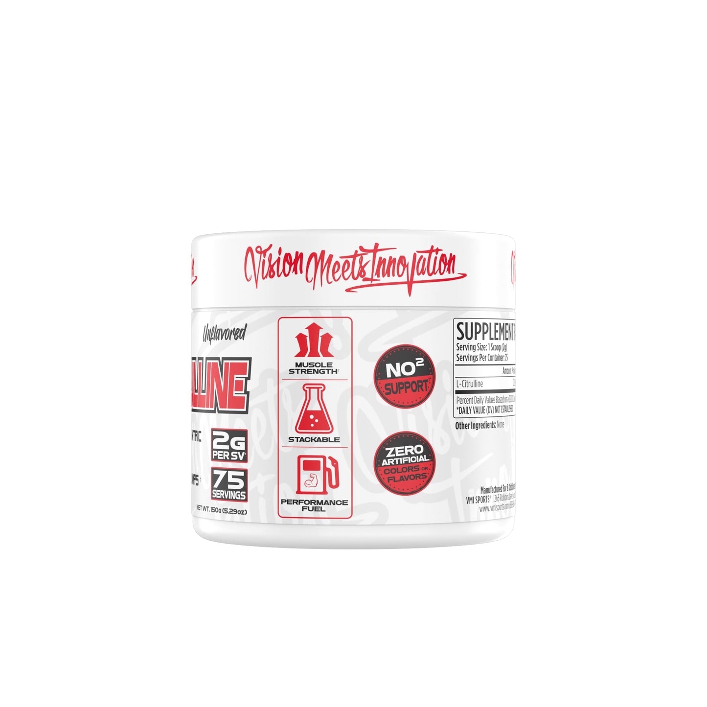 VMI Sports Citrulline Unflavored Powder 75 Servings