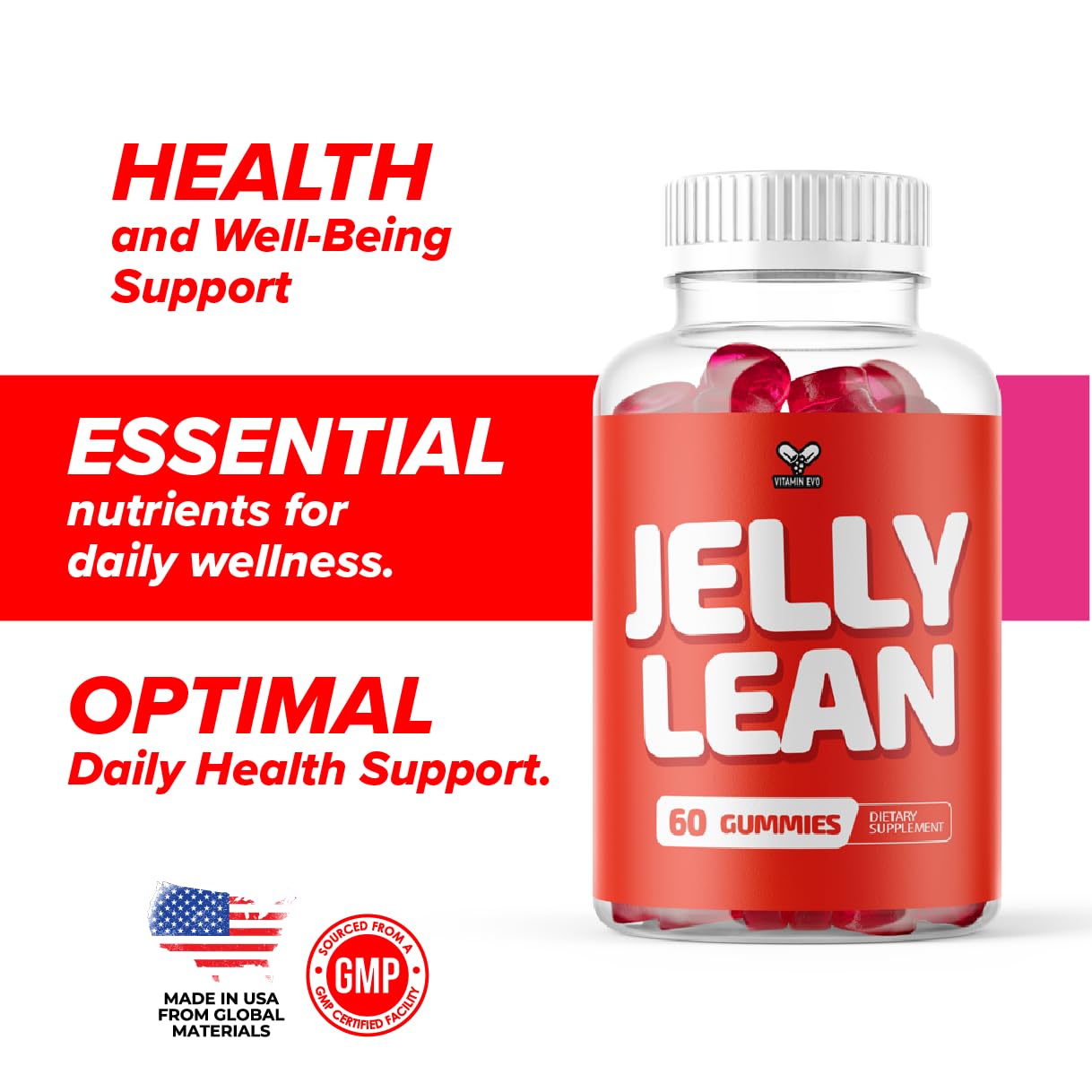 Vitamin Evo Jelly Lean Gummies 60 Gummies